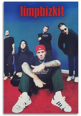 QWQEUTY Limp Bizkit (1) Poster, ästhetische Wandkunst, Leinwand, Vintage-Poster, dekoratives Gemälde, Wohnzimmer, Schlafzimmer, Dekoration, 30 x 45 cm, ungerahmter Stil