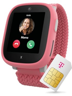 Xplora X6 Play Smartwatch för barn I med GPS-spårare och SOS-knapp I inkl. Mix & Match växeltillbehör I Kids Watch med kamera och stegräknare I telefonklocka inkl. mobiltelefonapp för föräldrar, ROSA