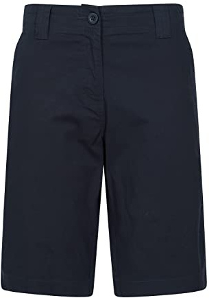Mountain Warehouse Coast Stretch Womens Shorts - Lightweight 4 Way Stretch Short Pants, Easy Care Ladies Trousers - for Spring Summer, Travelling & Outdoors Navy Women's Size 16