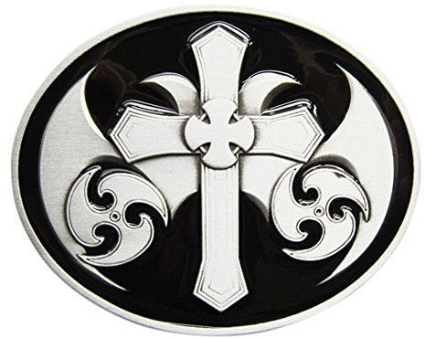 Urban Backwoods Celtic Cross III Gürtelschnalle für Wechselgürtel Buckle