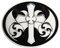 Urban Backwoods Celtic Cross III Gürtelschnalle für Wechselgürtel Buckle