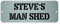Maggie-mais Personalised Horse Sign, 20 x 7.5 cm, Brushed Aluminium