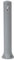 FONTANA DA GIARDINO dal DESIGN MODERNO grigia. Altezza 90 cm, Diametro 12 cm. Include collegamento a tubi da giardino