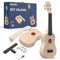 DIY Ukulele Kit Sopran (55,9 cm) Bauen Sie Ihre eigene Ukulele Kit mit individuellem Ukulelen-Design für Kinder & Anfänger (33 Teile) - DIY Machen Sie Ihre eigene Hawaii Ukulele Bauset Instrument