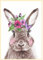 Diamond Paintings Full Drill Diamant Malerei Set Kaninchen Strass Stickerei Basteln kreuzstich Bilder für Kinder Stich nach Zahlen für Wanddekoration Erwachsene und Kinder 30 x 40 cm Hase Tiere