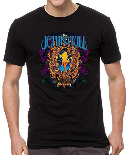 Jethro Tull Band Mens Black T-Shirt Men Shirt Tee Music Black L