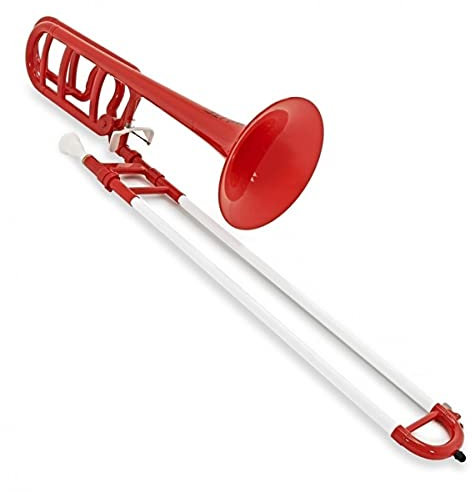 playLITE Hybrid Posaune mit Mundstück & Tragetasche - Rot