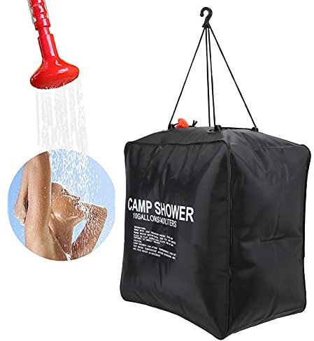 40L Wassersack Energie Beheizt, Solar Duschtasche Energie Beheizt Baden 40L Wassersack Solar Beheizt für Outdoor für Camping
