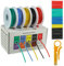 BOJACK 18 AWG Silikonkabel-Set, Verzinnter Kupferlitzendraht 300 V Silikon Elektrischer Draht Kabel Kit 20 φ3mm Schläuchen (5 Farben, je 5 Meter, 18 AWG), Für DIY Modelle Haushaltsgeräte Usw
