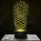 Nachttischlampe - Touch-Nachtlicht Ananas 3D-LED-Lampe Illusion, Geschenkidee Weihnachten Geburtstag Junge und Mädchen Nachttischlampe Kinder- oder Erwachsenenzimmer