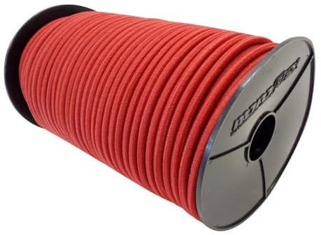 Gummiseil Expanderseil 8mm 10m mit PE Mantel in Rot Gummileine Planenseil Leine Gummischnur Gummikordel
