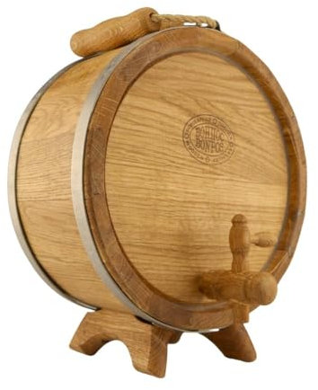 Waldmeister Eichenflasche 4 L - Holzflasche aus Eichenholz - Trinkflasche für Unterwegs - Feldflasche aus Holz