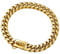 Hundehalsband, Goldkette, robust, kubanische Gliederkette, Hundehalsband, mit Metallschnalle, D-Ring, Welpen-Kostüm für mittelgroße und große Hunde (45,7 cm)