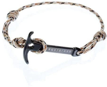 BËRGSTEIGER ICE AXE Armband für Herren & Damen mit Eispickel - hochwertiges Stoffarmband - Bracelet geflochten - Armbänder aus Stoff - ideales Bergsteiger Geschenk (Eidechse 2)