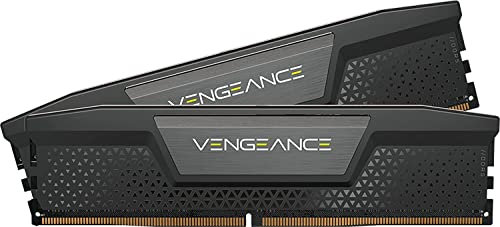 Corsair Vengeance - Memoria RAM DDR5 de 32 GB (2 x 16 GB), 6400 MHz CL36, Compatible con Intel XMP iCUE, Color Negro (CMK32GX5M2B6400C36)