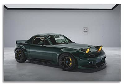 JDM Sportauto-Poster für Mazda MX-5 Miata Rennauto Supercar Poster dekorative Malerei Leinwand Wandposter und Kunstbild Druck Moderne Familie Schlafzimmer Dekor Poster 30 x 45 cm