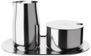 alfi MILK AND SUGAR SET, glänzend, hochwertiges Edelstahl-Milch- und Zuckerset, stilvolles Design, spülmaschinenfest, langlebig