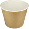 Générique 50 Pots ronds en carton kraft brun 240 ml soit 8 oz pour glaces entées et desserts