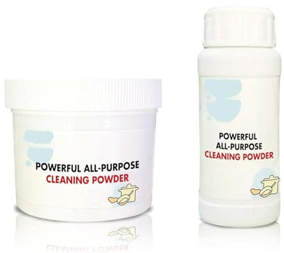 Leistungsstarker Küchen-Allzweck-Pulverreiniger, Küchen-Allzweck-Pulverreiniger, Schaum-Rost-Entferner Reinigungspulver, Entfernt Wirkungsvoll Rost, Grease Stains, Stains and Limescale (110g + 250g)