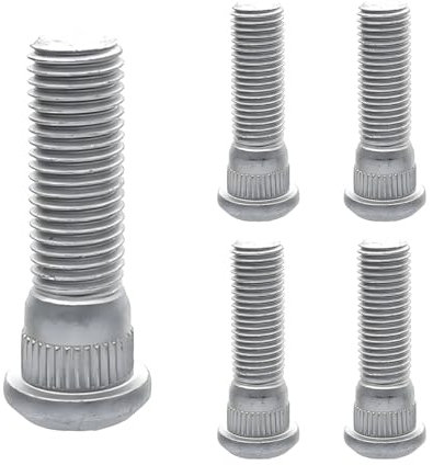 BELOMI Lot de 5 goujons de roue de voiture, M12 x 1,5 48 mm de long, boulons de roue étendus en acier, OEM #610-266 90942-02049, accessoires automobiles compatibles OEM #610-266 90942-02049 GS430