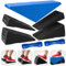 Squat Wedge Set mit 5 Stück – verwandelt sich in Aerobic-Stepplattform – Kniebeugen-Keilblock 235,9 kg Tragkraft – Schrägbrett für Wadendehnung – Wadendehner schräg – Yoga-Blöcke