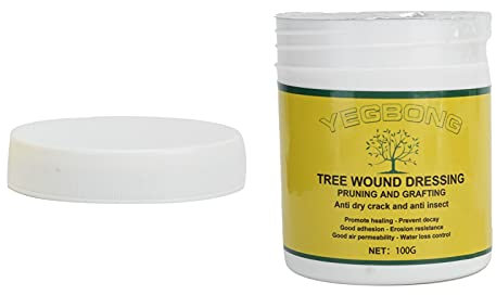 Sellador de Heridas de árboles, Pasta de Poda, Agente Curativo, 100g, Sello Flexible de Curación Rápida, Adecuado para Rosales, árboles Frutales, Reparación de Daños
