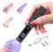 SAVILAND UV Nail Lamp for Gel Polish Handheld: 12W Mini Led Lamp 8X Fast Curing Press Ons Base Top Gel with 2 Timers LCD Touch Display Screen Rechargeable 400 mAh Nail Light Portable Nail Dryer