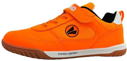JAKO Unisex Kinder J-sh Winger Ev Hallenturnschuh, Neon Orange Jet Black, 40 EU