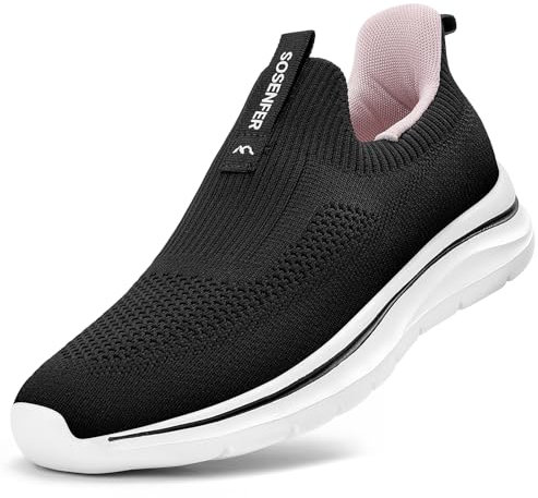 Sosenfer Slip ins Chaussures Femmes Slip on Baskets Confortable Walking Chaussures de loisirs-HEISE-38