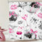 LIGHTINHOME Duschvorhang mit rosa Schleifen, Retro-Stil, 152 x 183 cm (B x H), silberne Discokugel, 70er-Jahre-Kirsche, Cocktail, Y2K-Lippen, modern, groovig, Stoff, wasserdicht, Polyester, mit Haken