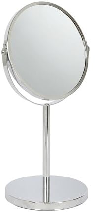 Harbour Housewares Standspiegel - 2X Vergrößerung - 18.5cm x 34.5cm - 1x Chrom Badezimmer Frisiertisch Bilden Eitelkeit Rasieren Spiegel