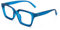 Amorays Lesebrille Oversize Square Frame Vintage mit Anti-Licht Blau Linsen Reißverschluss Feder Brille Presbypia Leser für Damen Herren 6561NEW（blau,+0.00）