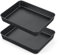 Onader Antihaft Backblech, Edelstahl Auflaufform Backform 2er Set, Tiefes Ofenblech Kuchenform für Brownies, Lasagne, Auflauf, Gesund & Leicht zu reinigen - 31,8 x 24,8 x 5 cm