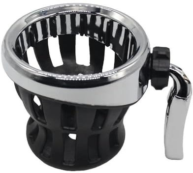 SSFGHRHQ Porte-gobelet De Guidon De Moto pour Harley-Davidson, Support De Bouteille De Boisson Monté sur Boisson, Porte-Bouteille Porte-Boisson(Argent)