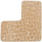 Tapis de Bain incurvé, Tapis de Salle de Bain en Forme de 32x16 Pouces, Tapis de Douche d'angle Absorbant Doux, Tapis sans Glissement pour la Maison, hôtel