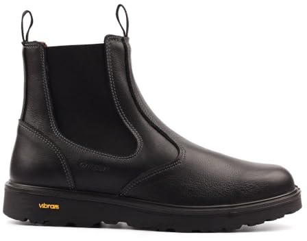 Grisport Crieff - Stivali da uomo senza lacci, colore: nero, Nero, 10.5 UK