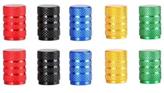 AXCAR 40 Stück Reifen Luftkappen Reifen Motorrad Reifen Schraubenabckung Ventilschaft Rad Felgen Motorrad Bolzen