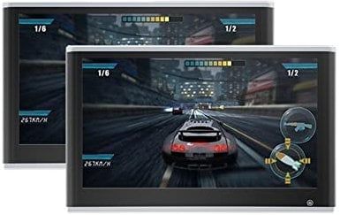 Monitor for reposacabezas de 13,3 pulgadas, pantalla táctil IPS, entretenimiento for el asiento trasero del coche, reproductor de vídeo 4K for vehículos, pantalla con espejo ,Potente Rendimiento De Re