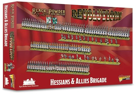 Revolution! - Brigade aus Sackleinen und Verbündeten - Epische Miniaturen für Schwarzpulver, sehr detaillierte Ära des amerikanischen Unabhängigkeitskrieges für Tisch-Kriegsspiele