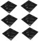 POPETPOP Lot De 6 Panneaux Muraux Décoratifs À Décoller Et Coller pour Tête De Lit Bureau Revêtement Mural Texturé en PVC Noir