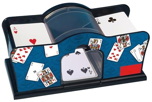 The Magic Toy Shop Electric Card Shuffler Machine - Easy to Use, Lightweight & Durable, Handles Up to 302 Cards, Perfect for Poker, Texas Hold 'Em, Blackjack, Great Poker & Casino Gifts