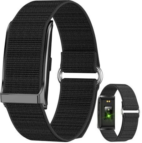 Denash Smart Health Wristband, Magnetisches Wearable Sport Fitness Tracker, Smart Armband mit Überwachung von Herzfrequenz, Schlaf, Blutsauerstoff, Mehr Als 120+ Sportmodi für Damen Herrn (Schwarz)
