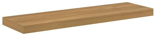 mtlskopl Étagère Murale Flottante en Bois d'Ingénierie Marron, Tablette Suspendue de Rangement 80 x 23,5 x 4 cm pour Décoration de Salon, Cuisine et Entrée