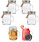 Smiths Mason Jars Einmachglas Schnapsgläser, 6er-Pack, Gärgefäß 120 ml,Ideal zum Aufbewahren von Soßen, Ingwer-Shots und zum Gären mit Geschenkanhängern