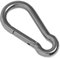 HEAVYTOOL Feuerwehr Karabinerhaken Edelstahl NIRO rostfrei (2 Stück) 50 x 5mm Tragfähigkeit/WLL: 45kg BS: 400kg Karabiner Feuerwehrkarabiner Feuerwehrkarabinerhaken Schnellverschluss