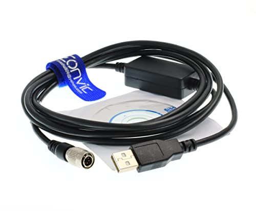 Eonvic Cavo dati da USB a 6 pin maschio di trasferimento dell'interfaccia per stazioni totali TOP-CON/SOKKIA