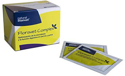 STANGEST Floravet Complex | Probiotikum | Ernährungsunterstützung für Flora und Verdauungstrakt | 25 Beutel zur Optimierung der Mikrobiota und der Verdauungsfunktion von Hunden und Katzen