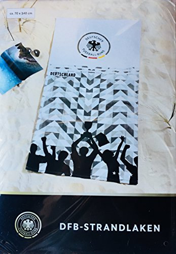 DFB Offizielles Strandlaken Fußball Weltmeisterschaft 2018 Deutschland Germany Fanartikel Geschenk WM/EM Pokal Badetuch Handtuch Strandtuch