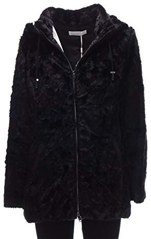 Luisa Viola Eco Pelliccia Nera Taglie comode (Elena Miro) Donna 49