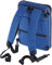TROIKA Zaino Business per la ricarica di dispositivi elettronici SAFTSACK - 1 scomparto per documenti, laptop, tablet (fino a 13'') - 1 scomparto elastico per accessori (Every Day Carry), Blu,